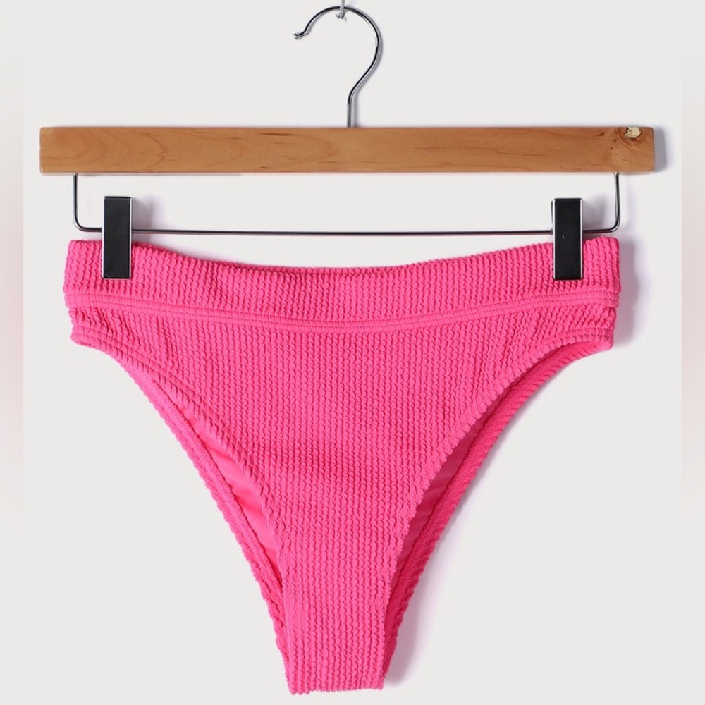 Billabong Scrunch Summer High Pink Bikini Bottom • PIP